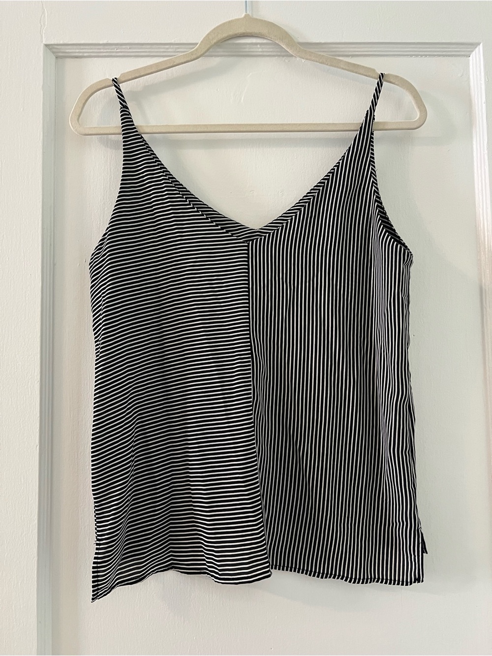 bp Black & White Two-Stripe V-Neck Camisole